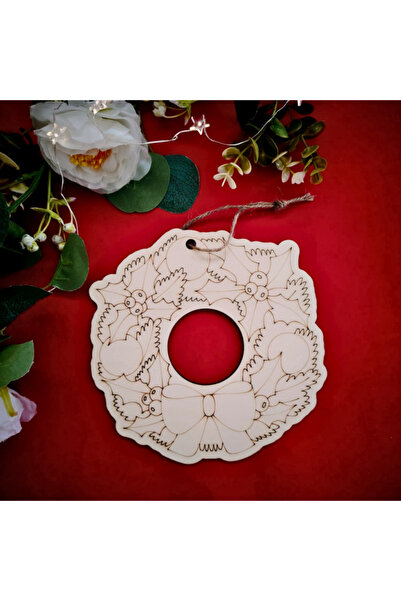 OEM Coroană de Crăciun din lemn 18x18 cm