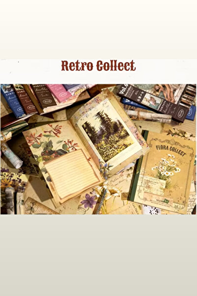 Vox Art Retro Temalı Scrapbook Kağıtları, 40 Yaprak 12.5*17.5 cm
