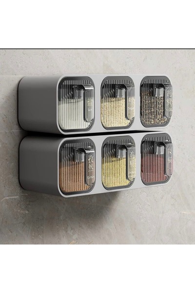 Allin Spice organizer set, spice organizer, seasoning organizer, 2-piece spice container