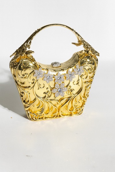 Giydim Gidiyor Νίσσα Τάσιλι Τσάντα Χρυσός