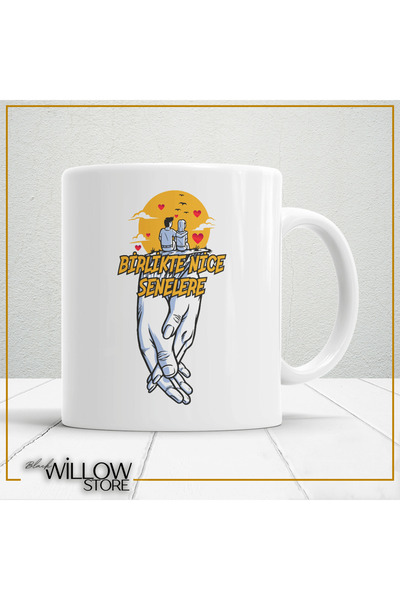 WİLLOW STORE Valentine's Day, Special for Lovers, Love, Affection Porcelain M...