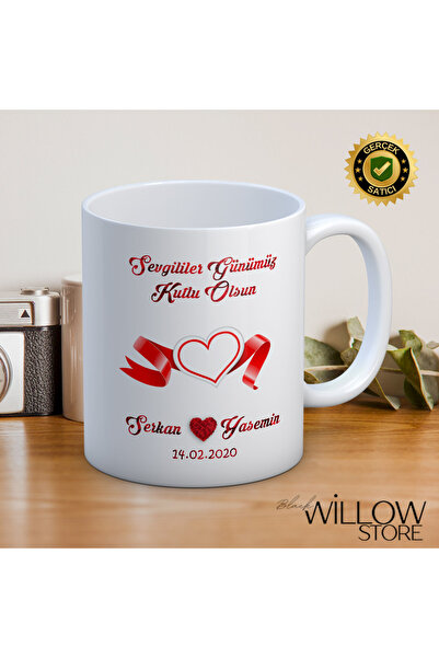 WİLLOW STORE كوب خزفي لعيد الحب، خاص بالمحبين، الحب، والحب - 67