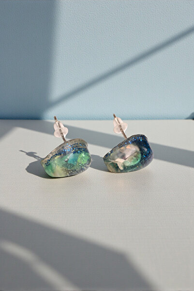 Özgüneş4c Ocean Whisper Epoksi Küpe