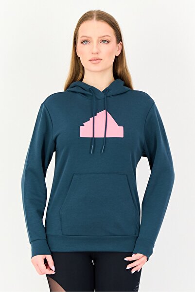 adidas Women Sportswear Fit Long Sleeve Outdoor Hoodies, Green