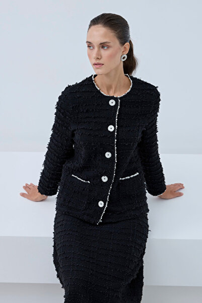 ViadelAtelier İNCİ DETAYLI ETEK TAKIM