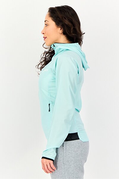 adidas Women Sportswear Fit Long Sleeve Training Jacket, Turquise