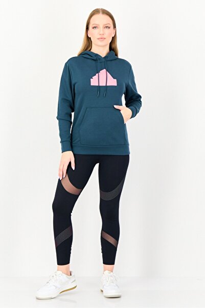 adidas Women Sportswear Fit Long Sleeve Outdoor Hoodies, Green