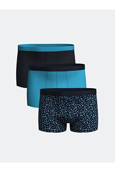 LC Waikiki New Season Standard Fit Βαμβακερά εύκαμπτα ανδρικά μποξερ 3 τεμαχί...