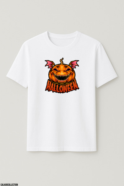 CALKARCOLLECTION تيشيرت للجنسين قصة فضفاضة إنه تي شيرت الهالوين