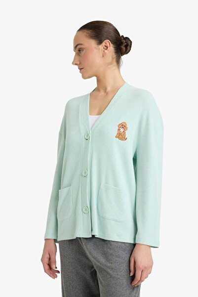 DeFacto Regular Fit Plush Long Sleeve Robe G1349Ax25Au