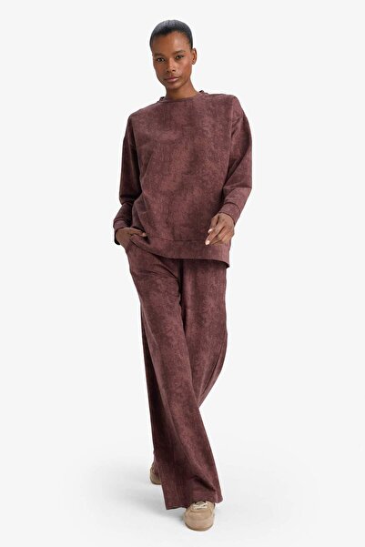 DeFacto Wide Leg Pocket Wide Leg Long Modal Sportsman Sweatpants G7089Ax25Wn