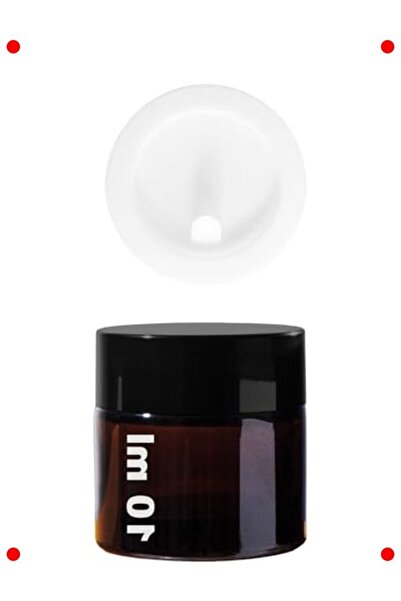 markentegra برطمانات زجاجية كهرمانية اللون - مع أغطية مانعة للتسرب (6 قطع)