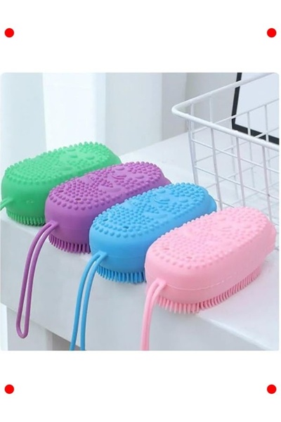 markentegra ليفة استحمام من السيليكون الإسفنجي - ليفة تقشير