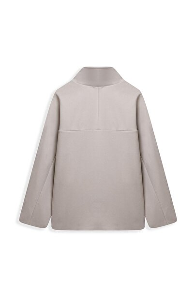 praye Пуловер с къс кашмир и стояща яка