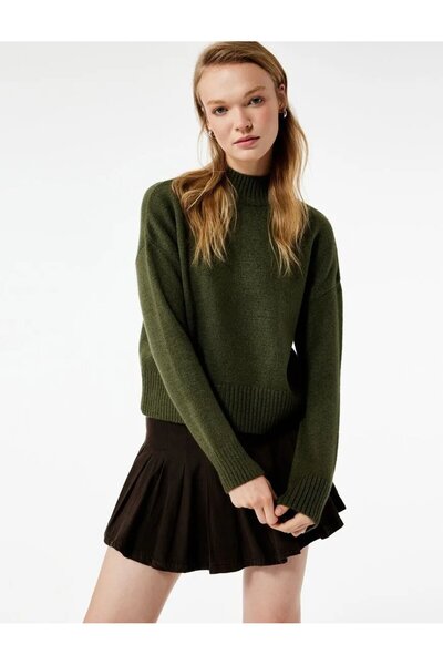 Koton Dik Yaka Uzun Kollu Basic Triko Kazak