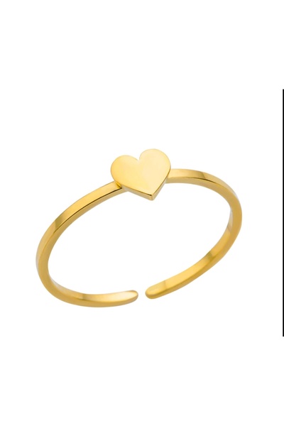 Choice JZ5004G-1 خواتم قلب لطيفة للنساء من الفولاذ المقاوم للصدأ باللون الذهب...