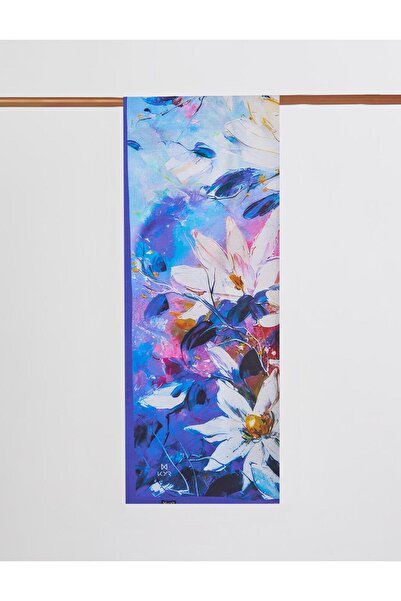 KYR Flower Pattern Viscose Shawl Purple