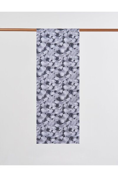 Kayra Abstract Pattern Shawl Black