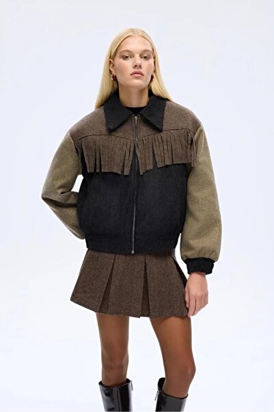 Quzu Kadın Ceket CKT01037 Siyah