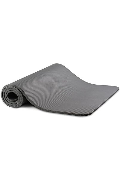 Prime Tag Yoga Mat, 15mm Non-Slip Exercise Fitness Gym Mat (Grey)