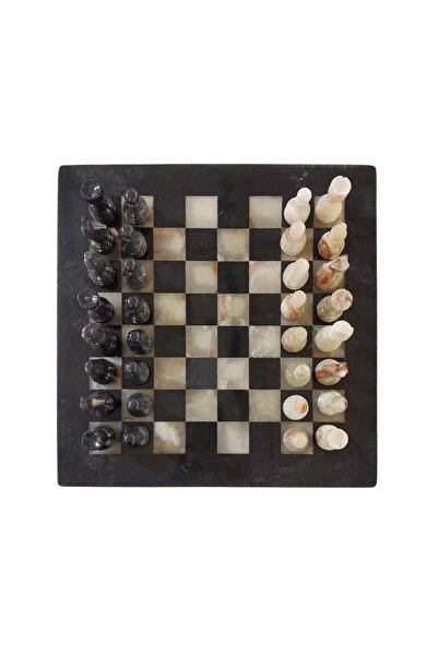 Belle Vie Mermer satranç takımı set %100 el yapımı satranç seti 38|38