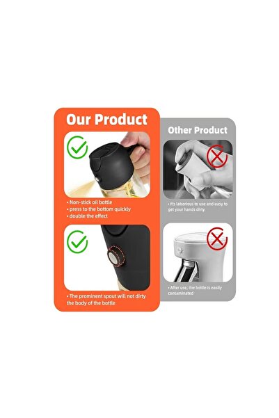 Generic Durable glass oil sprayer, 300 ml