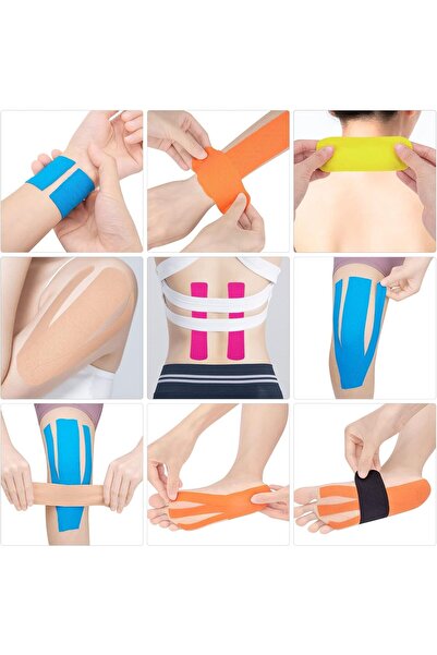 Prime Tag Kinesiology Tape, Breathable Cotton 2" Uncut Roll (Multicolor)