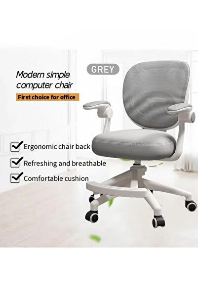 Generic Children's study chair, adjustable armrests and height office chair, with caster wheels and footrest