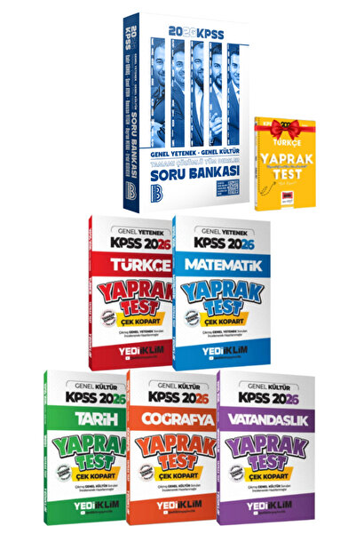 Yediiklim Yayınları Benim Hocam Yayınları 2026 KPSS GYGK Tüm Dersler Soru Ban...