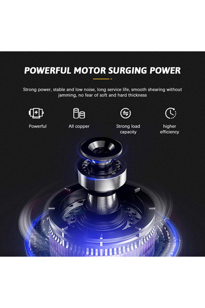 Dingling RSCW-417 S-Blade Professional Rechargeable Shaver for Body and Beard Grooming