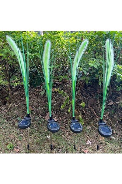 Generic 1 Set Of 2 Solar Dog Tail Light, Adjustable, Warm White - Garden & Roadside Decoration