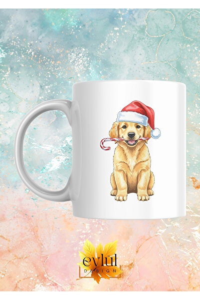 Eylül Design New Year Special Design Cute Dog Printed Mug Cup Gift Tea-Coffee...