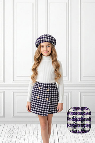 My Kids Wear Set carouri pentru fetiță fustă pantalon scurtă și pălărie 2-8 ani 12311