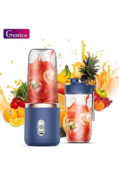 Gonice Portable USB Rechargeable Personal Blender Juicer 400ml Travel Cup