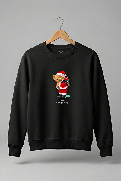 WİDİ Χριστουγεννιάτικο χαριτωμένο αρκουδάκι Χριστουγεννιάτικο μπλουζάκι με στ...