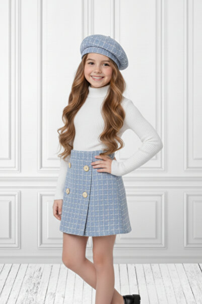 My Kids Wear Set carouri pentru fete fustă pantalon scurtă și pălărie 2-8 ani 12315