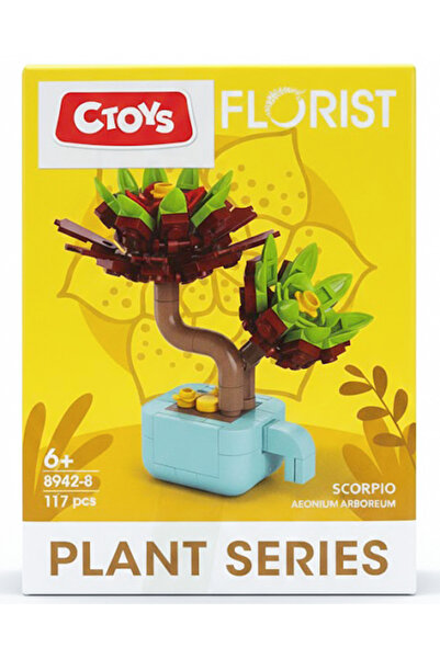 CToys Florist Burçlar Cobalt Ilı Plant Making Kit Scorpio 8942 8