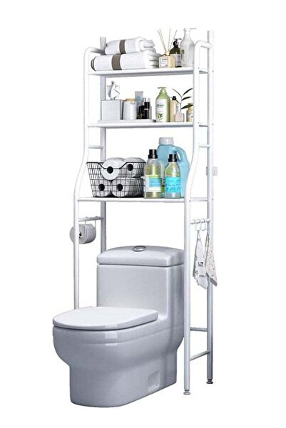 BLOOMING TIME Toilet storage rack,3-tier bathroom storage shelf,over the bath...