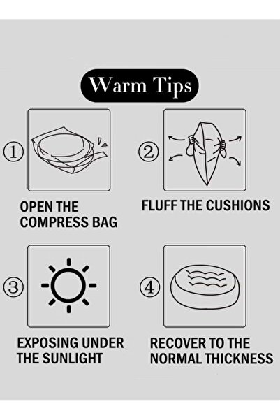 Generic 2PCS 40*40cm Round Chair Pad Seat Cushion with Ties Thicken Sofa Pillow Floor Pillow