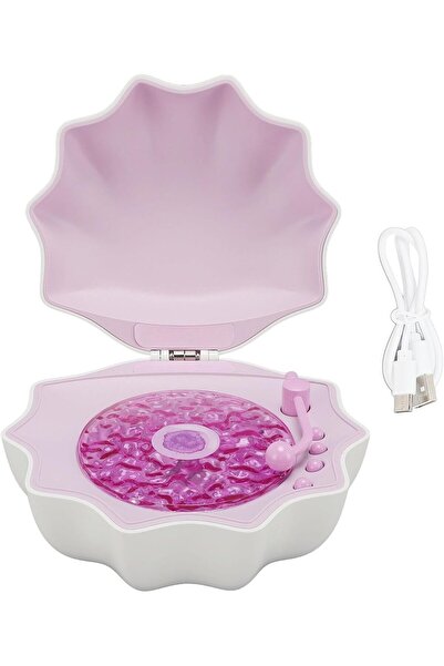 Generic 3-in-1 Shell Bluetooth Speaker Wave Projector Night Light White Noise Machine Ocean Lamp for Room