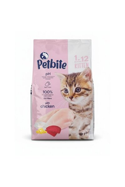 Petbite Kitten Dry Cat Food (1–12 Months) – 7 kg | Real Chicken Recipe