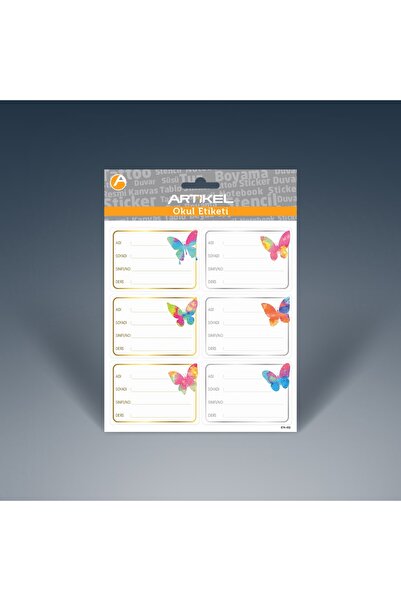 Artikel ملصق مدرسي على شكل فراشات ETK-002، 12 قطعة