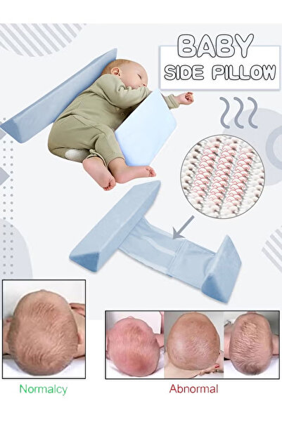 Generic Baby Side Sleeping Wedge Pillow, Adjustable Anti-Roll Support, Removable and Washable