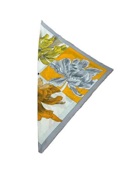 Nish&Chic Patterned Wool Square Shawl