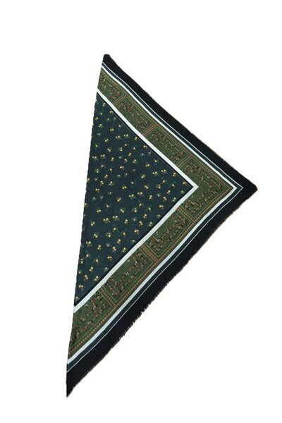 Nish&Chic Patterned Wool Square Shawl