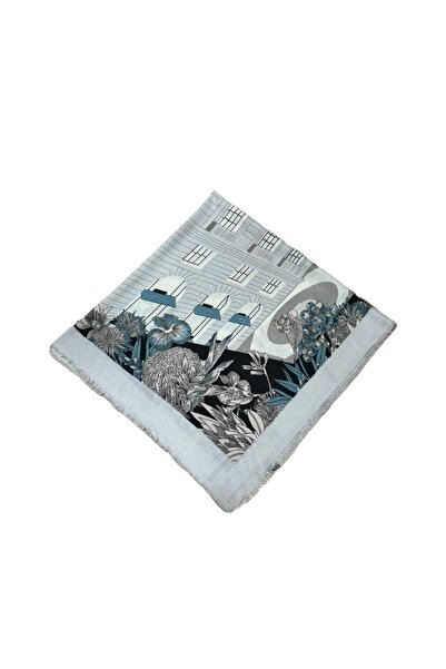 Nish&Chic Patterned Wool Square Shawl