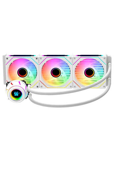 GAMEBOOSTER BLADE 360W ARGB 360mm Beyaz İşlemci Sıvı Soğutucu GB-LCS-BL360W