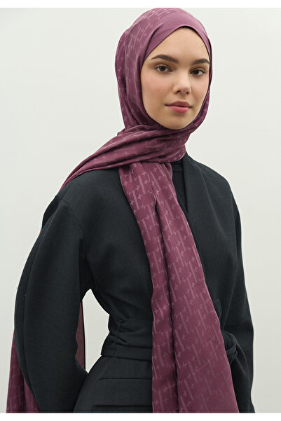 Freshscarfs Monogram Cotton Flower Jacquard Shawl Peony