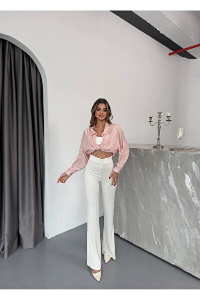 KECHİ WOMAN Ribana Kumaş İspanyol Paça Pantolon