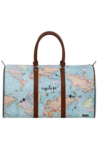 Dogo Women's vegan leather turquoise travel bag - explore design